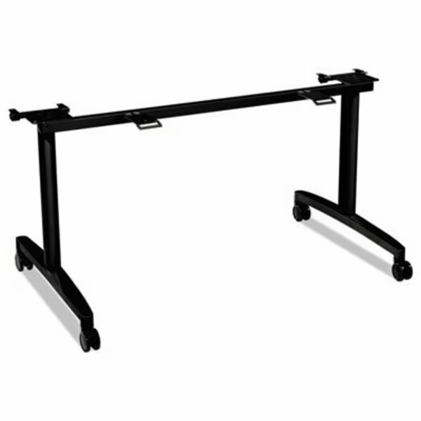 HON, Huddle Flip-Top Base For 24in Deep Table Tops, 51-5/8w X 23-1/2d, Black, Hon, Mfr#: MFLIP24CP